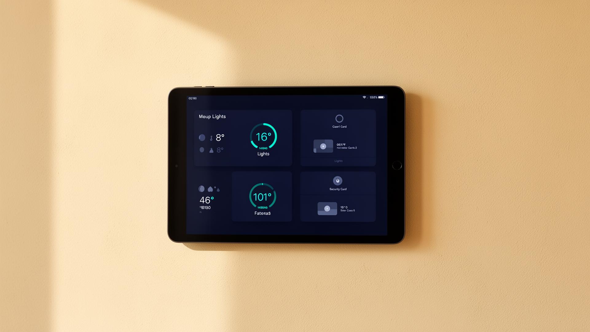 Smart home dashboard interface